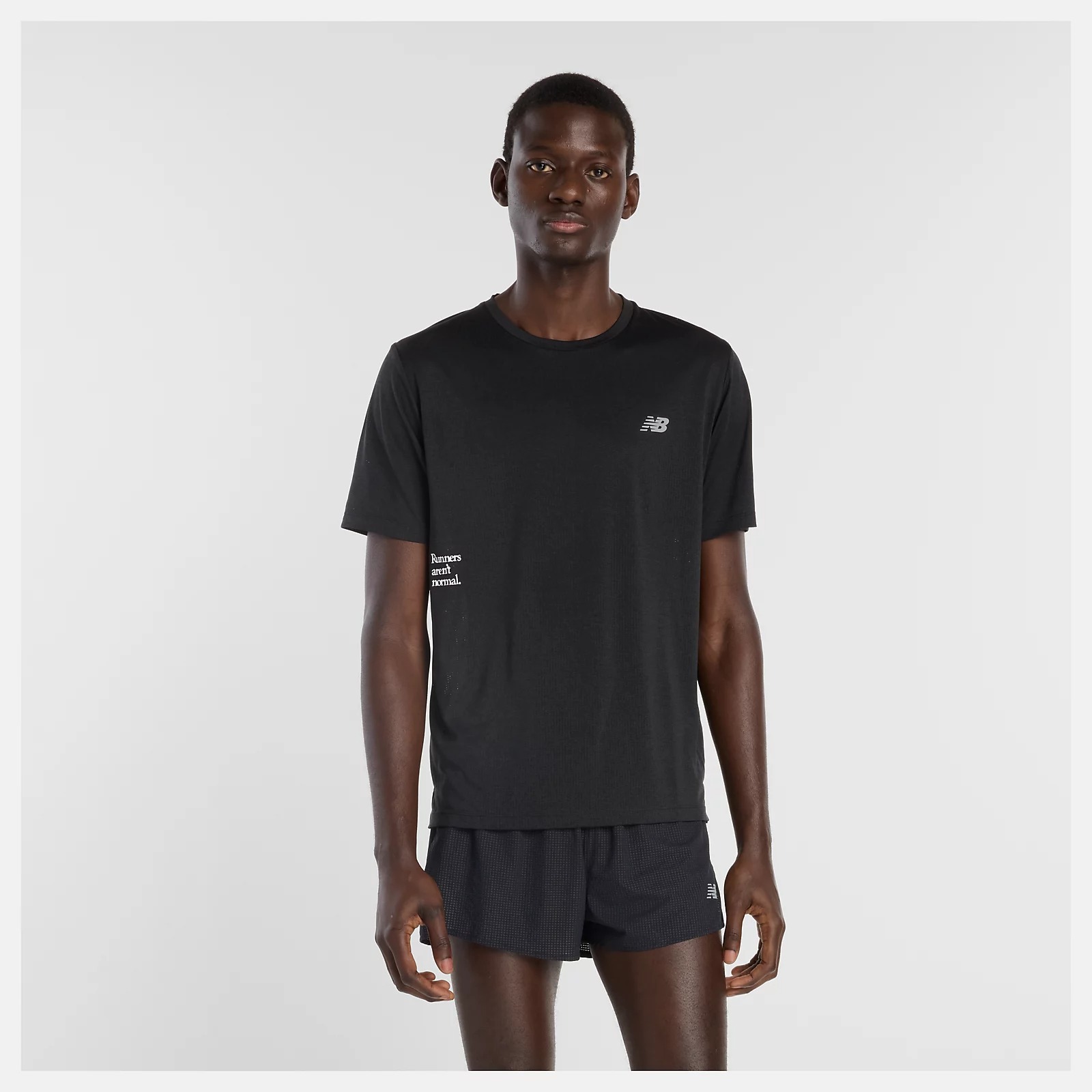 NEW BALANCE 短T NB 黑 速乾 機能 短袖 上衣 男 MT53216BK