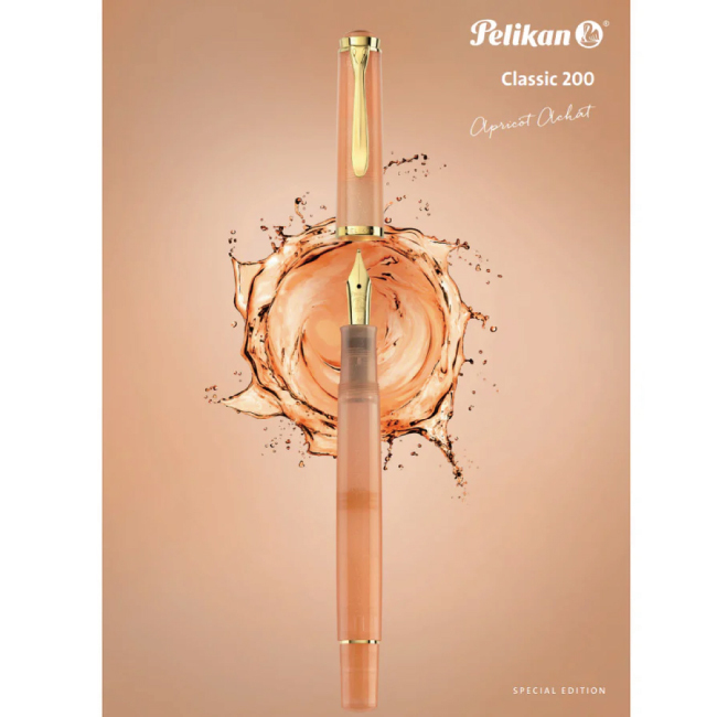 PELIKAN百利金 M200 Apricot Achat杏色瑪瑙 鋼筆
