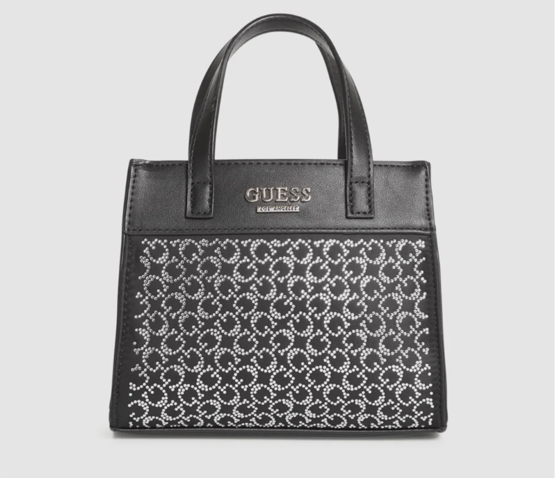 [S] GUESS 18GF-313 TAYLOR MINI CROSSBODY,BLACK LOGO, 885503056408 [FINAL SALE] (SGU443)