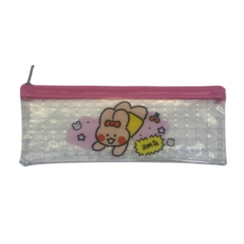 韓國風筆袋/彩色插畫 8×0.4×21cm