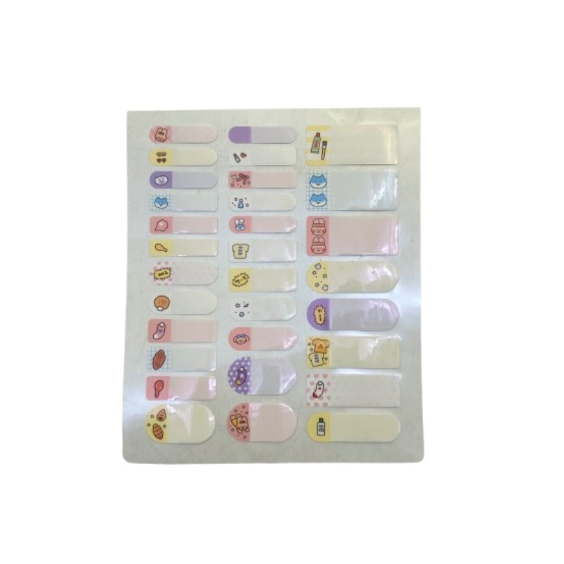 韓國風姓名貼紙/彩色插畫