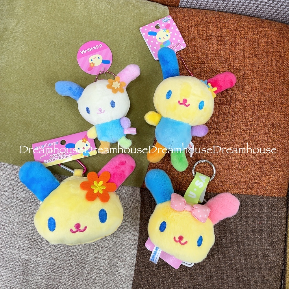 日本限定 三麗鷗 Sanrio 花小兔 小花 絨毛娃娃吊飾 珠鍊吊飾娃娃 玩偶 登山扣零錢包 小物包 鑰匙圈
