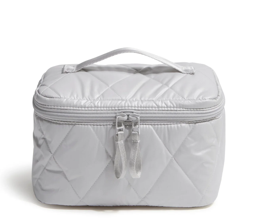 [S] VERA BRADLEY 51837-20135 OYSTER MUSHROOM ESSENTIAL LARGE BRUSH UP COSMETIC, 886003765531 (SVB46)