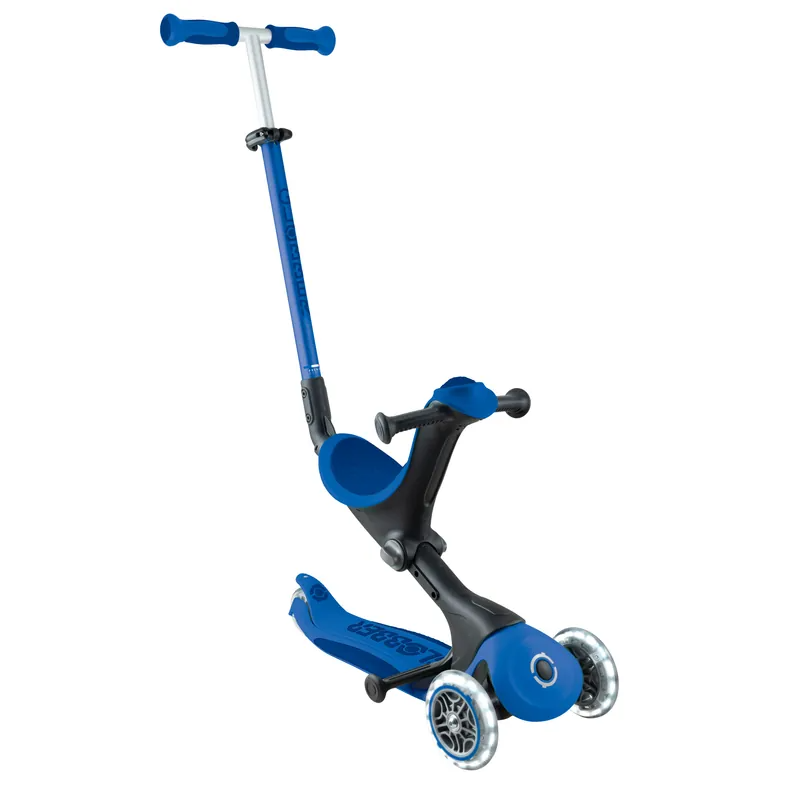 GLOBBER GO•UP 5合1酷炫版多功能滑板車(白光發光前輪)-浩瀚宇宙藍