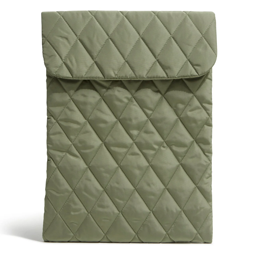 [S] VERA BRADLEY 50801-20497 DEEP LICHEN GREEN LARGE TECH SLEEVE, 886003689851 (SVB48)