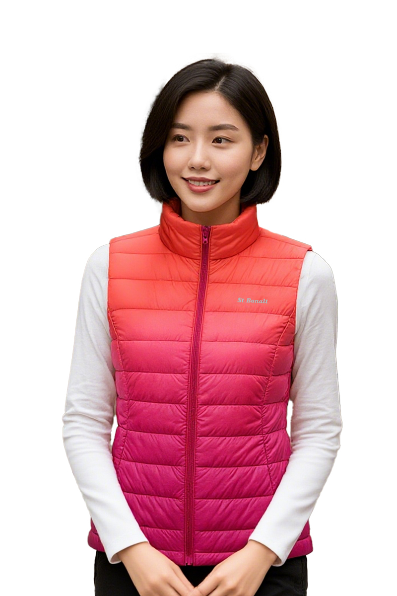 立領漸層羽絨背心│女款 7225
