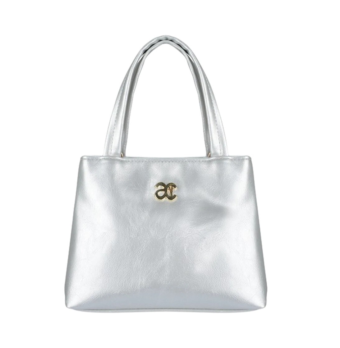 [S] ANOETIC ANC LOGO TINY TOTE BAG,SILVER, SAN36 [FINAL SALE] (SAN36)