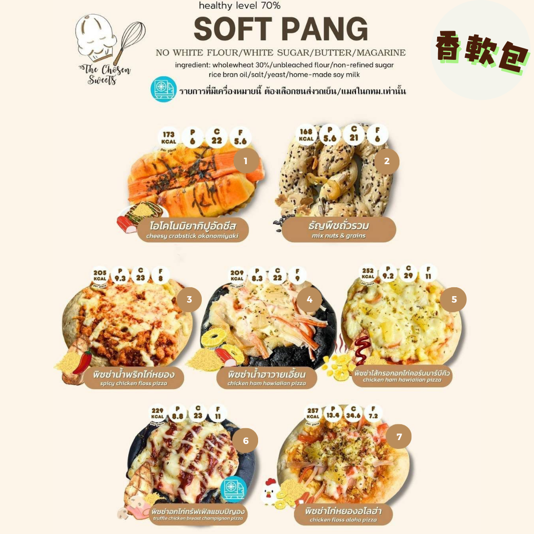 [TL06] [-18°C] 泰國 TCS Soft Pang 全麥香軟包 (薄餅)