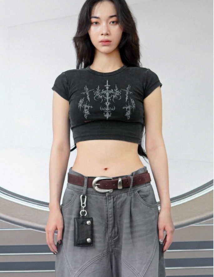 WBI 25SS SIREN-傷 / WBI S.C.A.R. CROP TEE SCAR-02