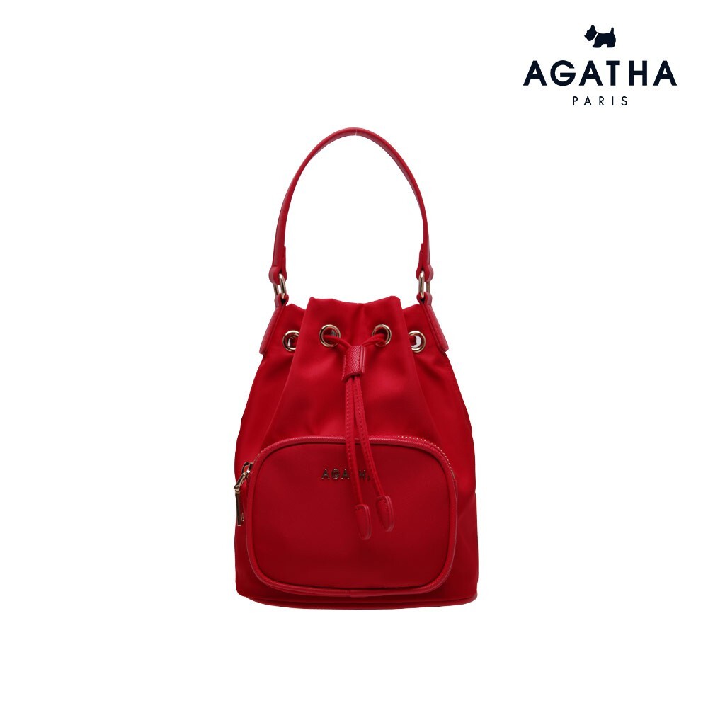 [S] AGATHA Micro Bucket Bag RE, Red, AGT203-128-Red (SAG796)