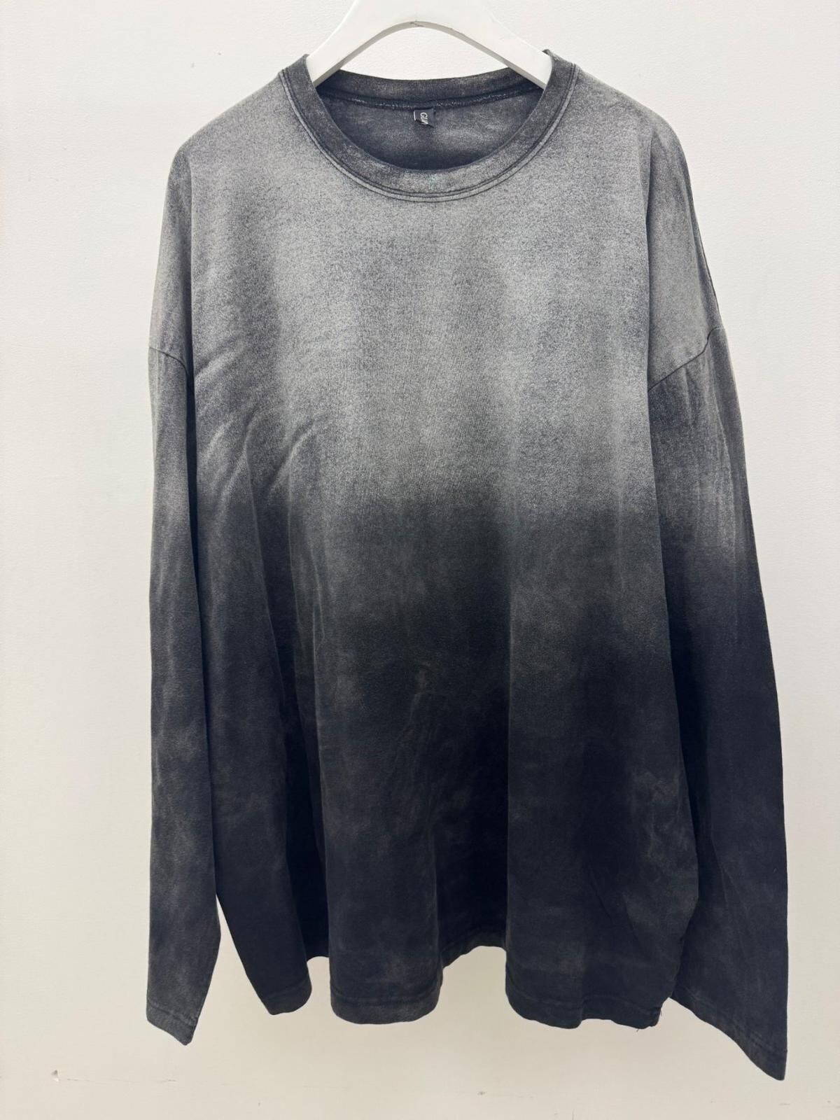 仿污淨色長袖衫 GLAMOUR-119T