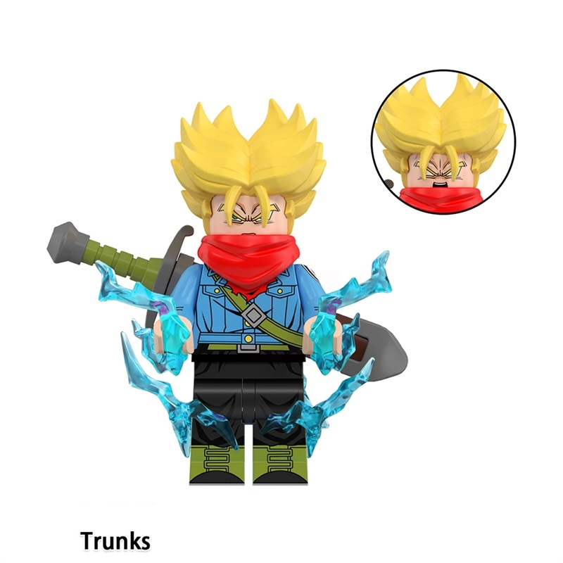 Dragon Ball Trunks Custom Minifigures Minifigs Fit Lego WM6184 WM2726