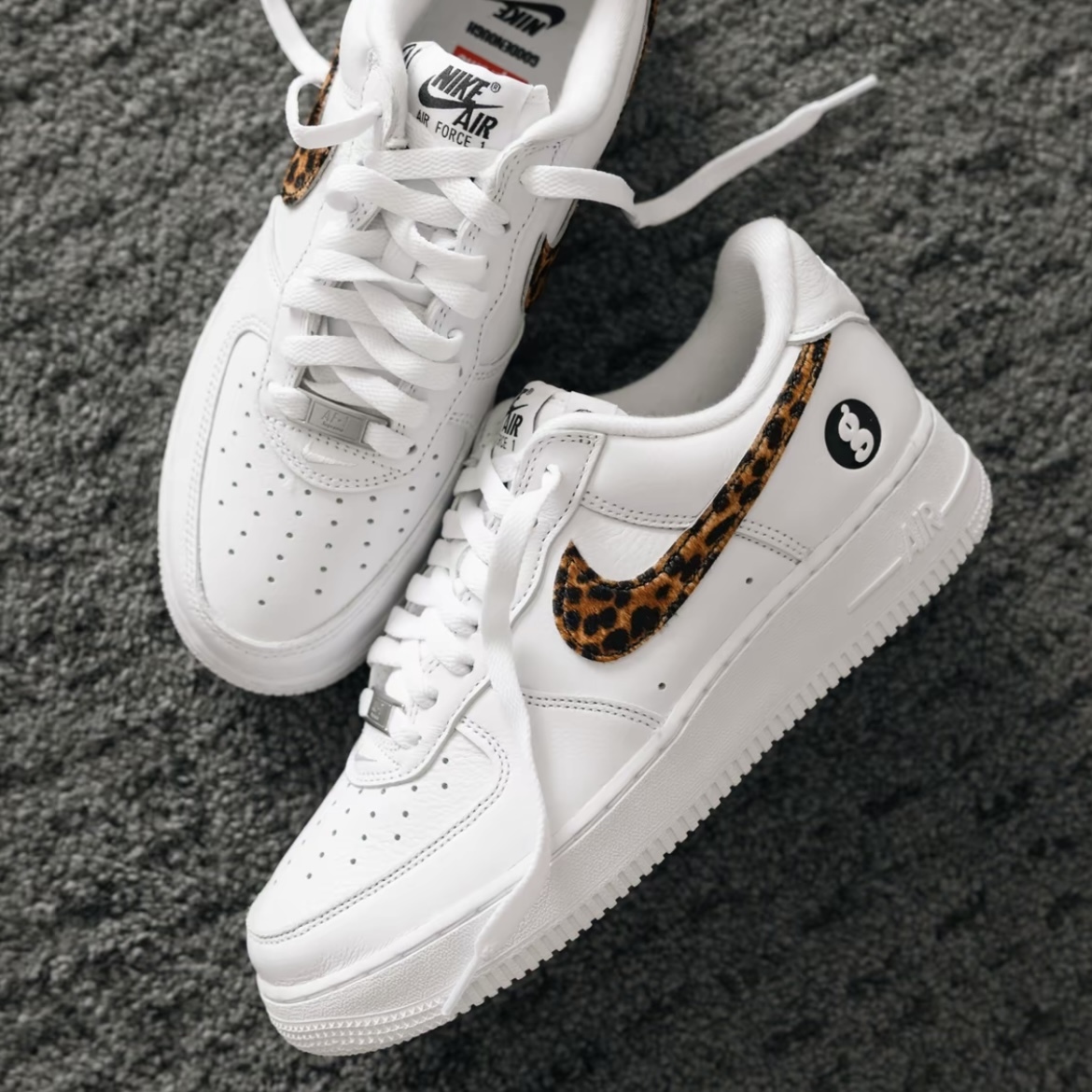 SUPREME X GOODENOUGH X NIKE AF1 LOW 全白 豹紋勾 三方聯名 藤原浩 水晶底 IM3483-100