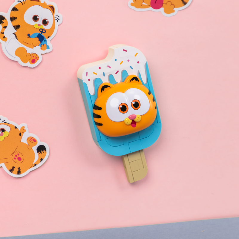 拼奇 加菲貓 冰箱貼 冰棒 收藏積木(86817)