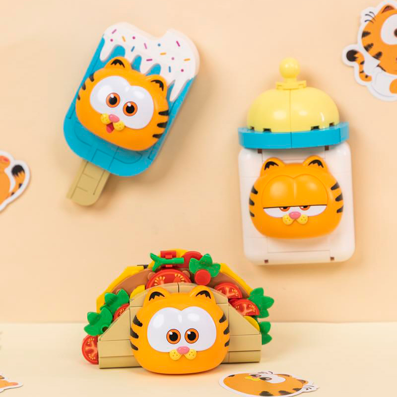 拼奇 加菲貓 冰箱貼 冰棒 收藏積木(86817)