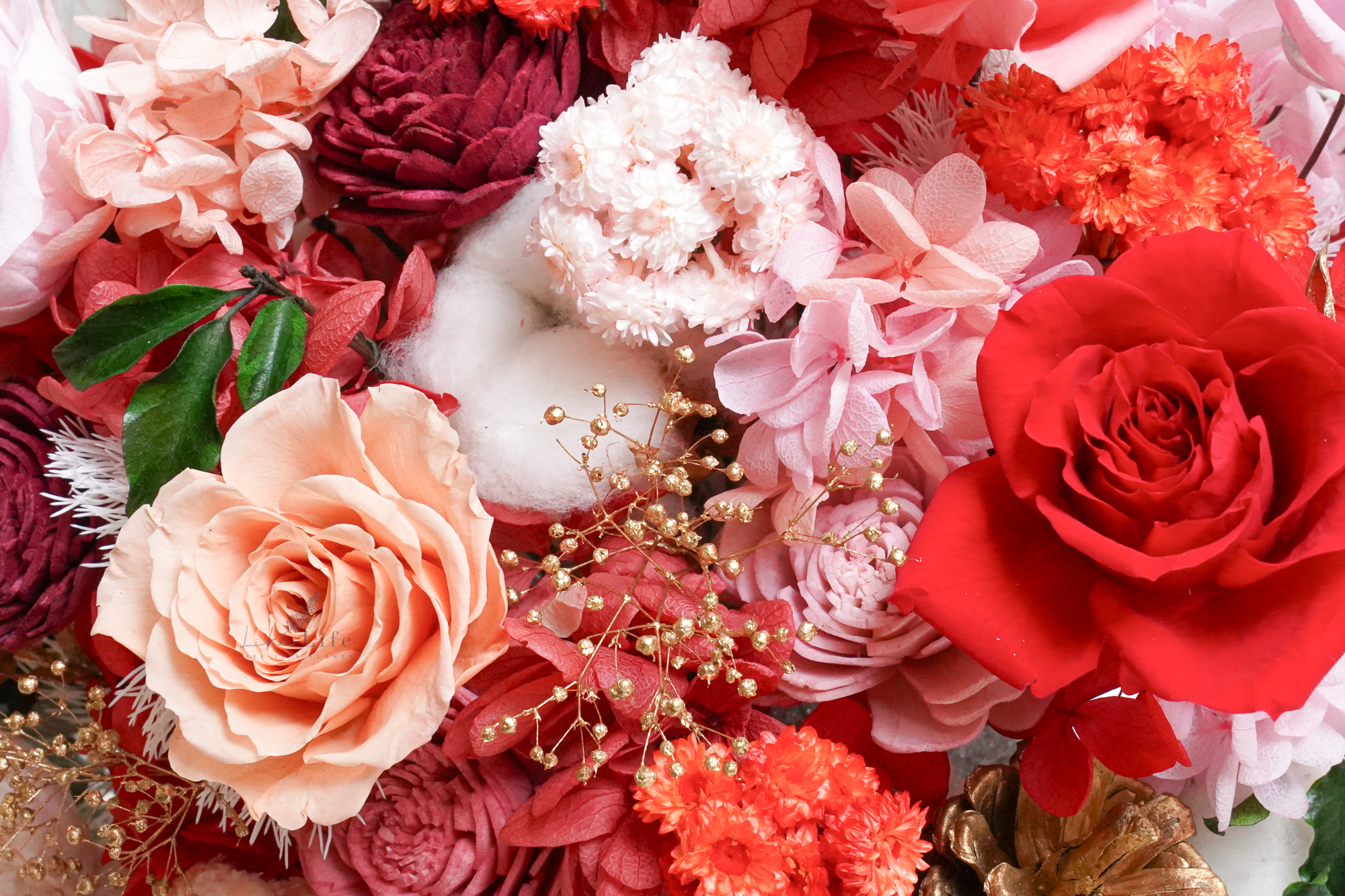 永生玫瑰花特寫