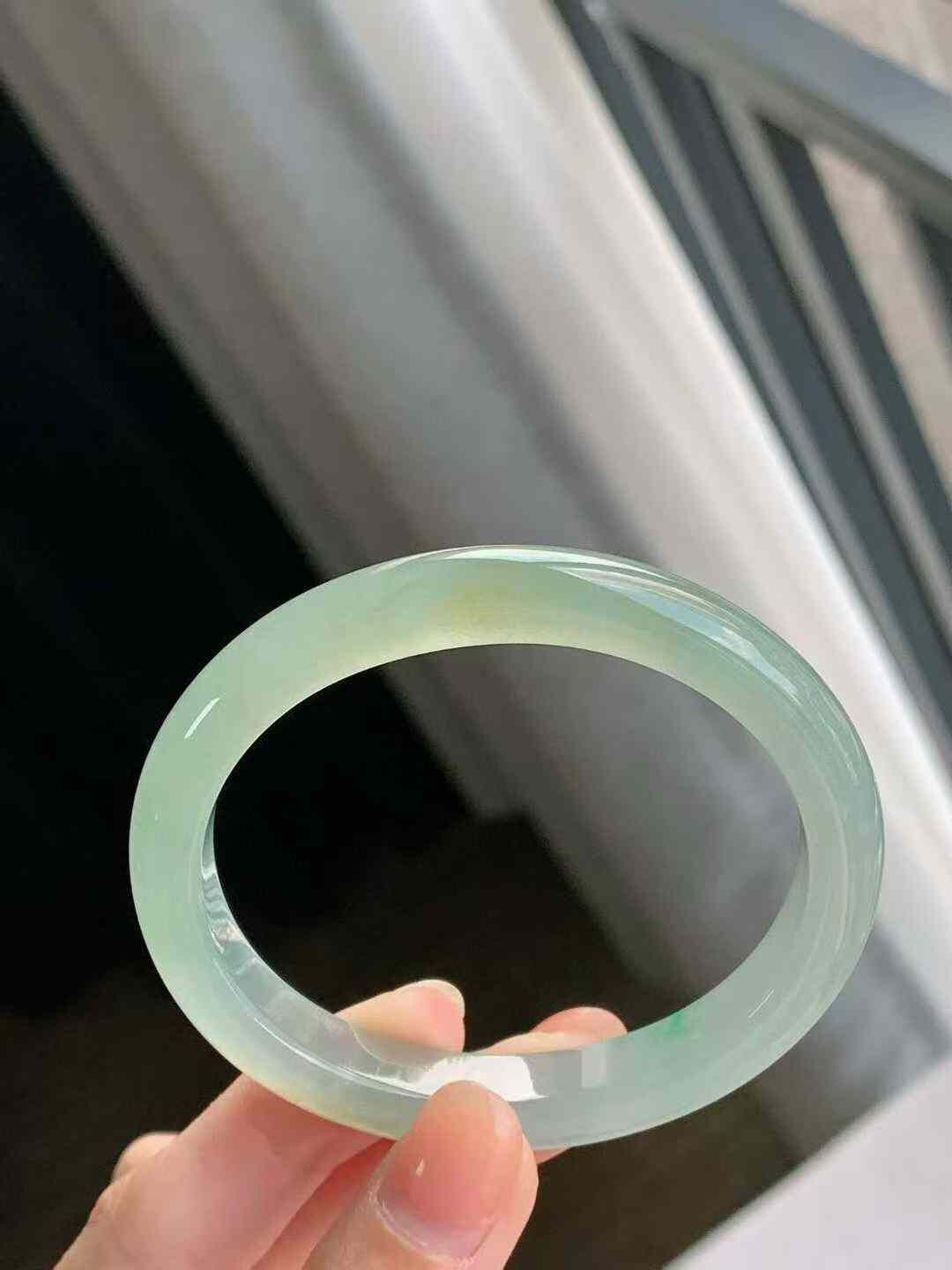 黃加綠翡翠貴妃手鐲,天然翡翠A玉, 緬甸玉, Jade, Jadeite