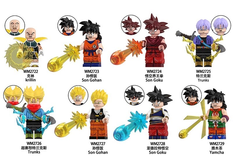 Dragon Ball Custom Minifigures Minifigs Set Fit Lego WM6184