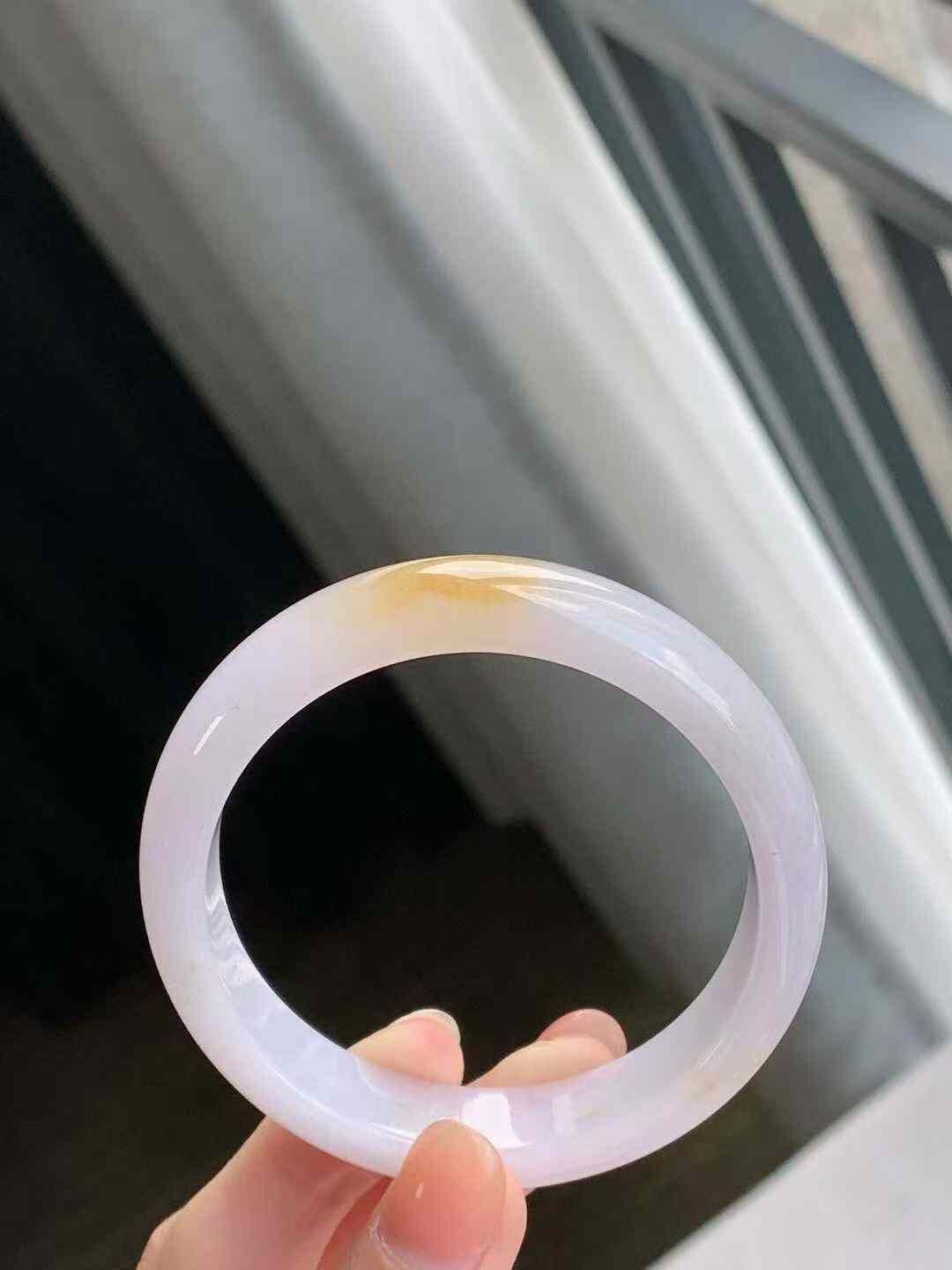 915655 52.8mm黃加綠正圈翡翠手鐲 (52-54)