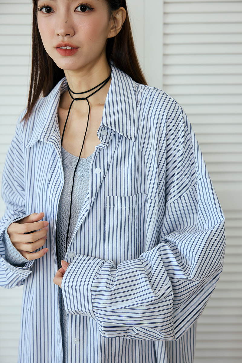 Boyfriend條紋襯衫