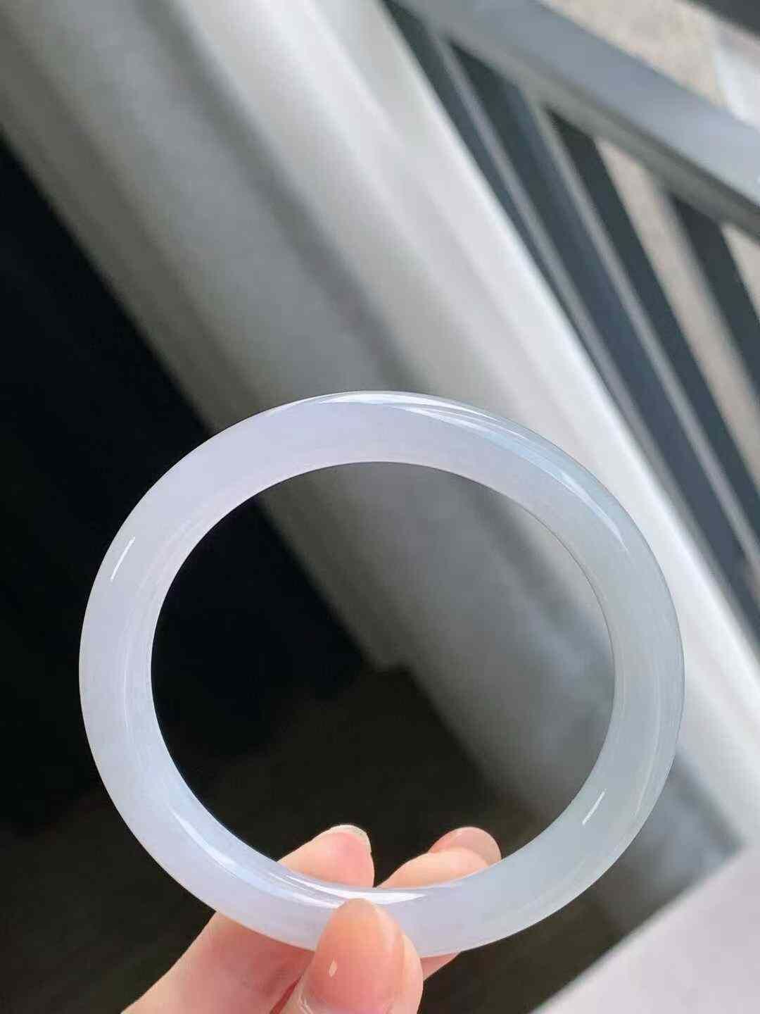 915656 55.5mm冰紫圓條翡翠手鐲 (54-56)