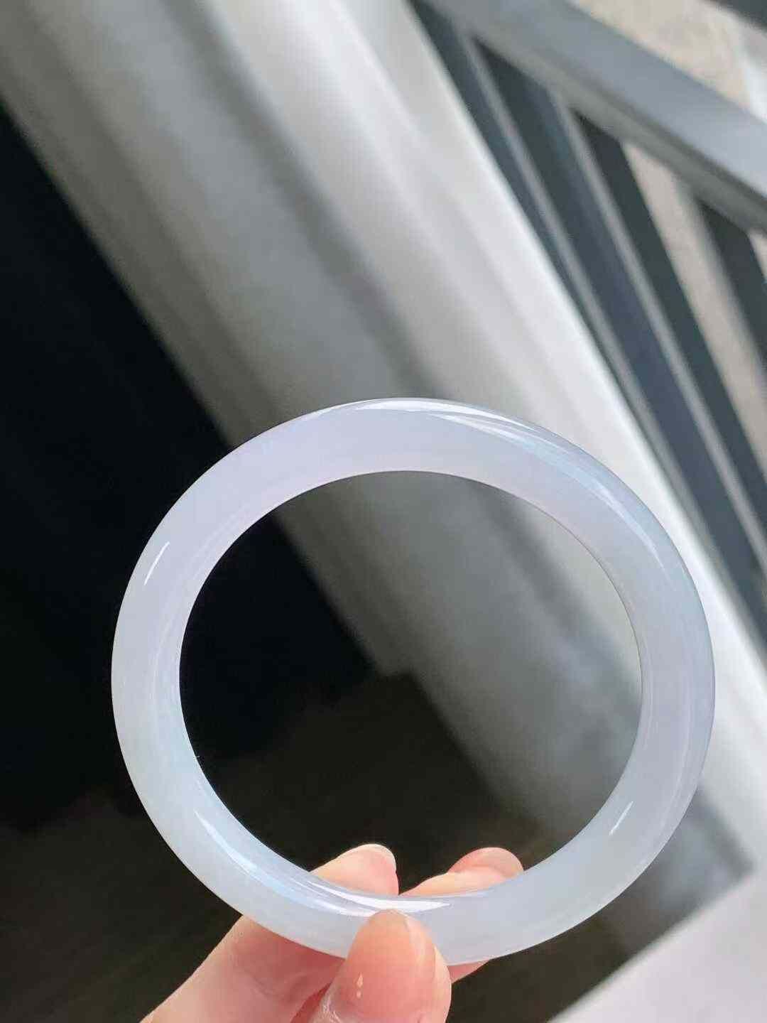 915656 55.5mm冰紫圓條翡翠手鐲 (54-56)