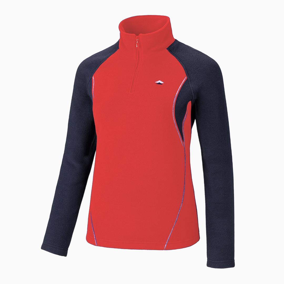 EasyMain 衣力美 女高效能輕暖休閒衫 女款 (磚橘紅色) 01EMS24062