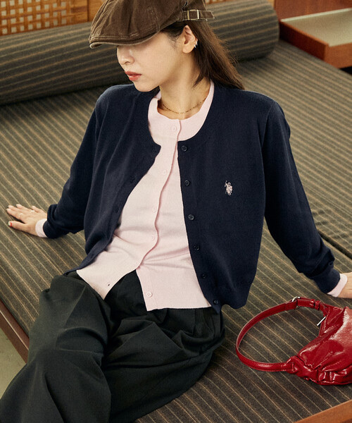 U.S. POLO ASSN. / layered cardigan