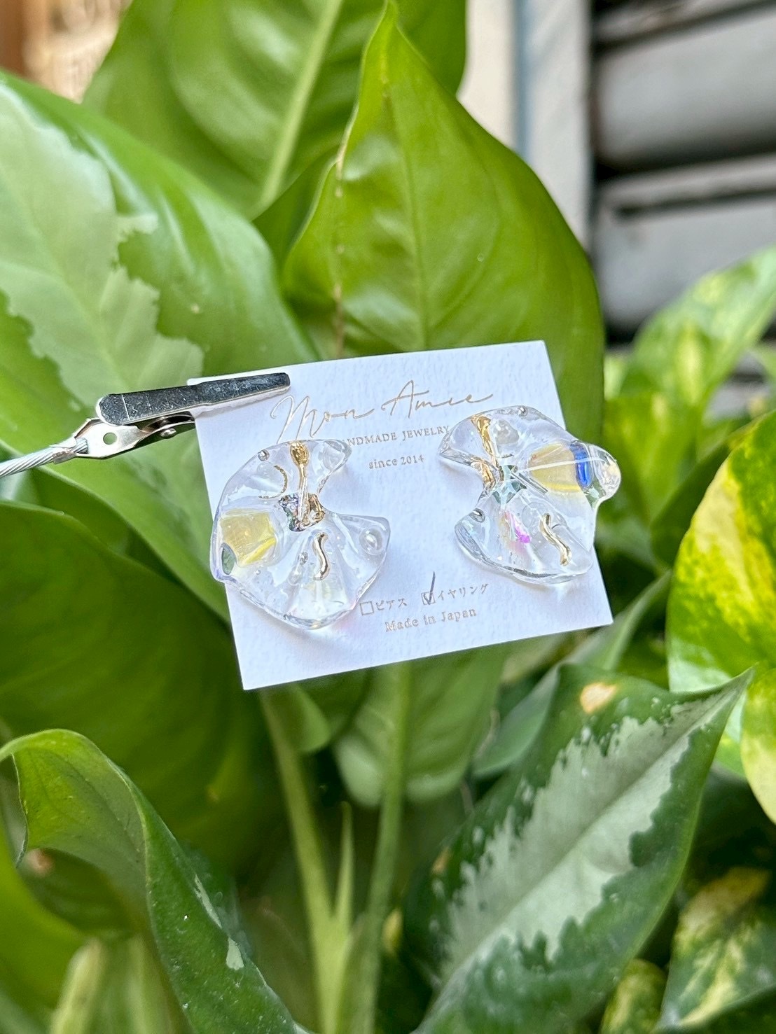 [Mon Amie] 飄逸極光寶石耳環 | NO.25 | 耳夾