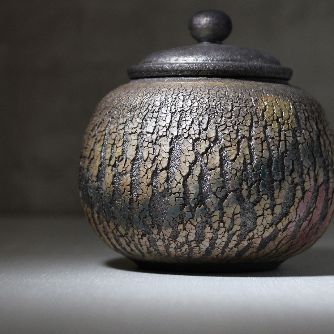 蒼境爆裂柴燒茶葉罐H001D