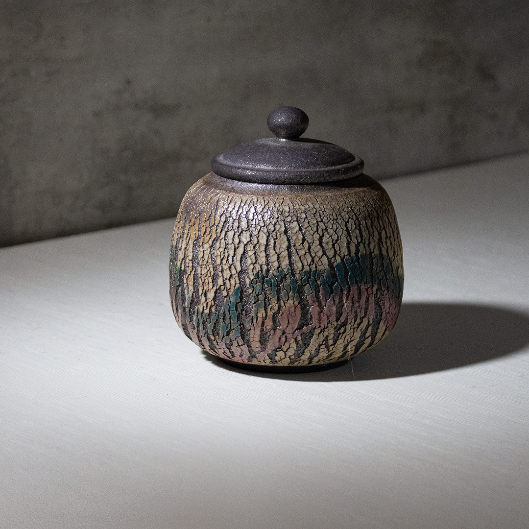 蒼境爆裂柴燒茶葉罐H002D