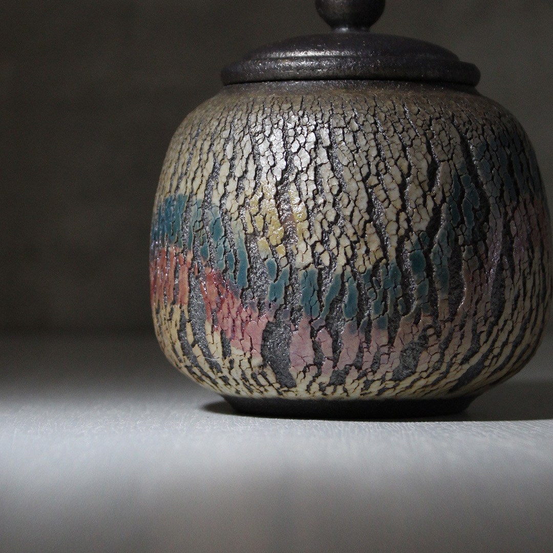 蒼境爆裂柴燒茶葉罐H002D