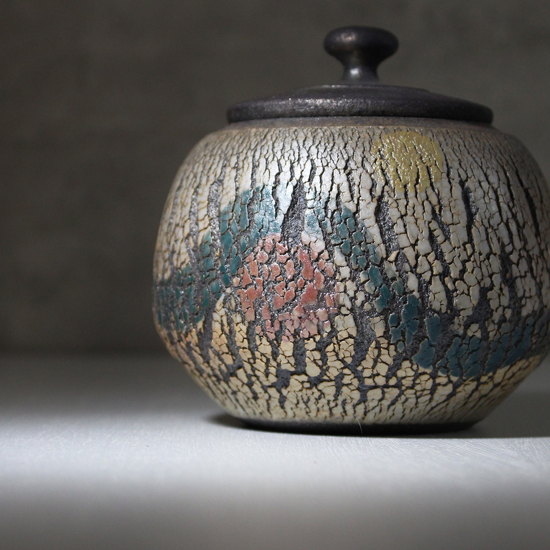 蒼境爆裂柴燒茶葉罐H003D