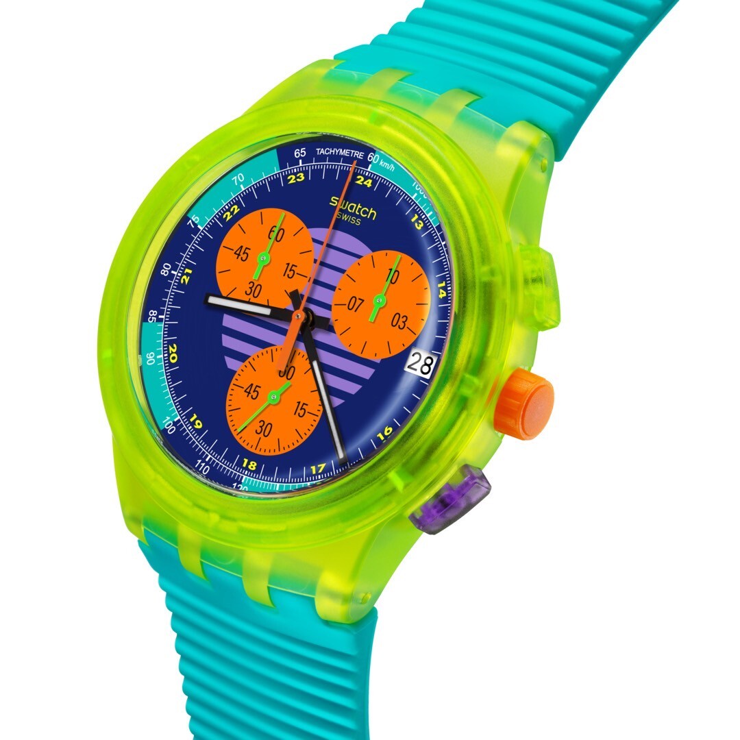【Swatch】NEON WAVE SUSJ404 42mm  Modern Watch