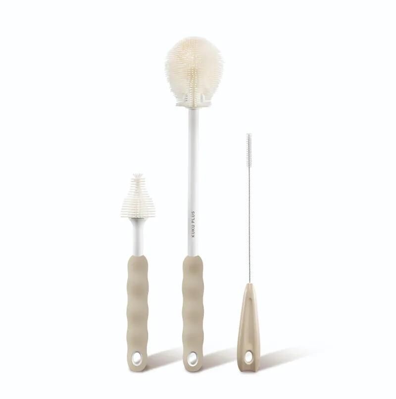 KUKU PLUS 全角度矽膠奶瓶刷組