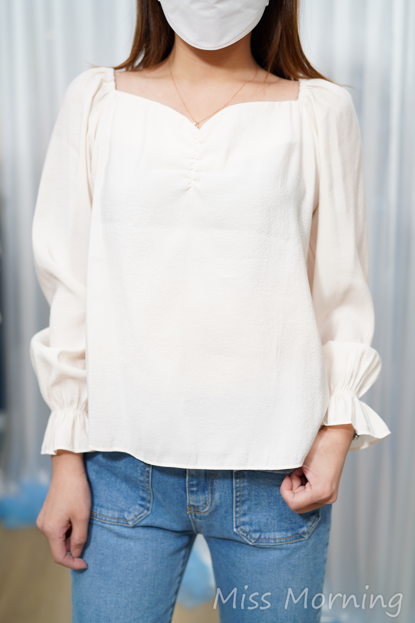 心形領款上衣(14773)