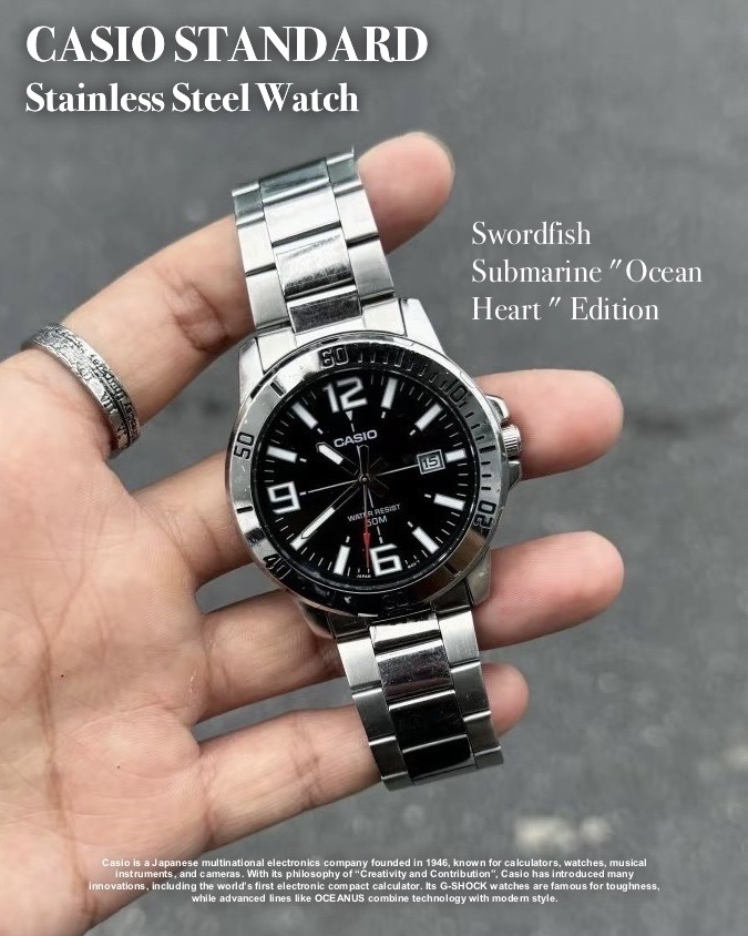 #預購 CASIO STANDARD系列 防水 石英機芯手錶 鋼錶 銀色 MTP-VD01D-1EVUDF