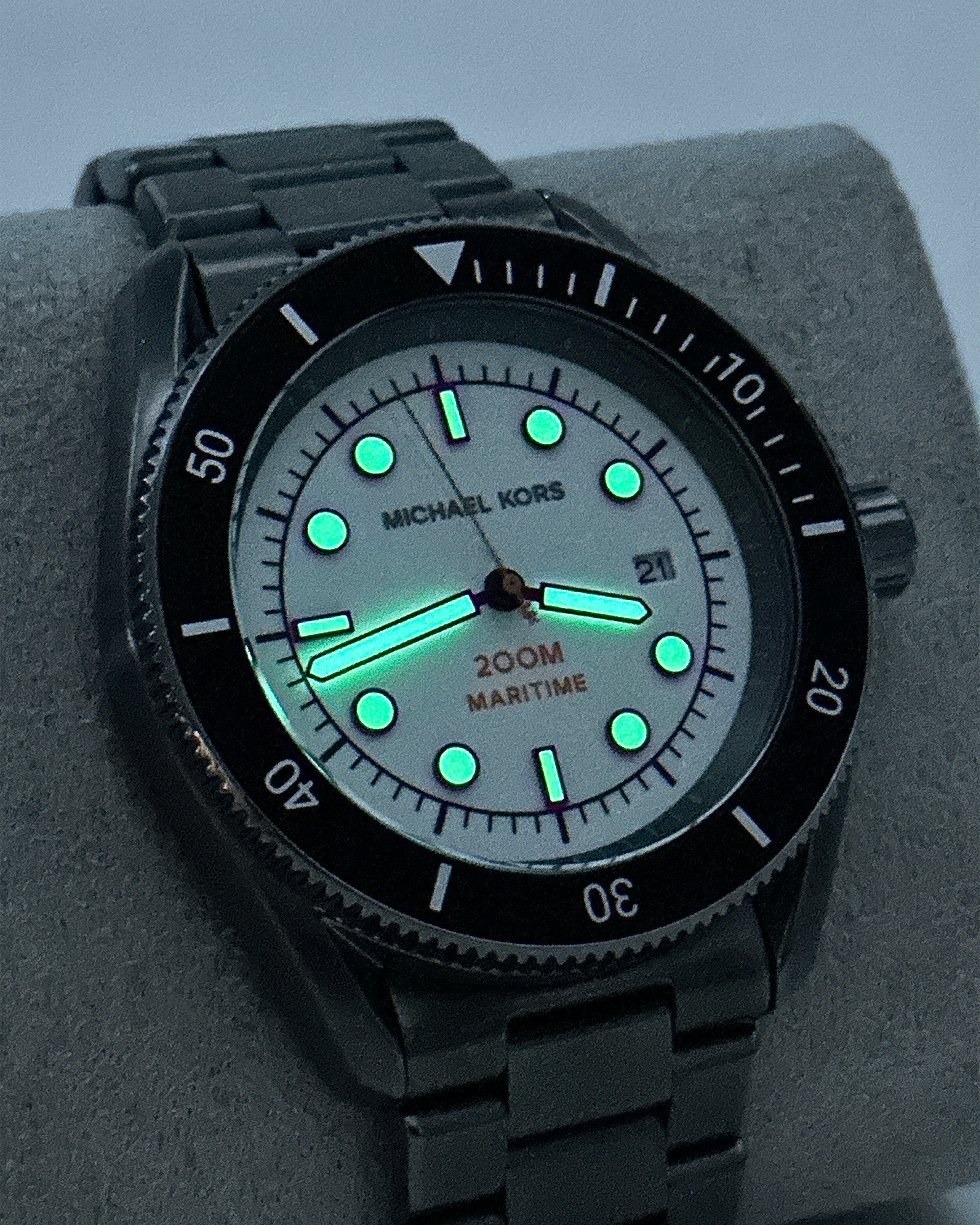 Michael Kors MK9163 42mm 不鏽鋼錶帶 潛水錶