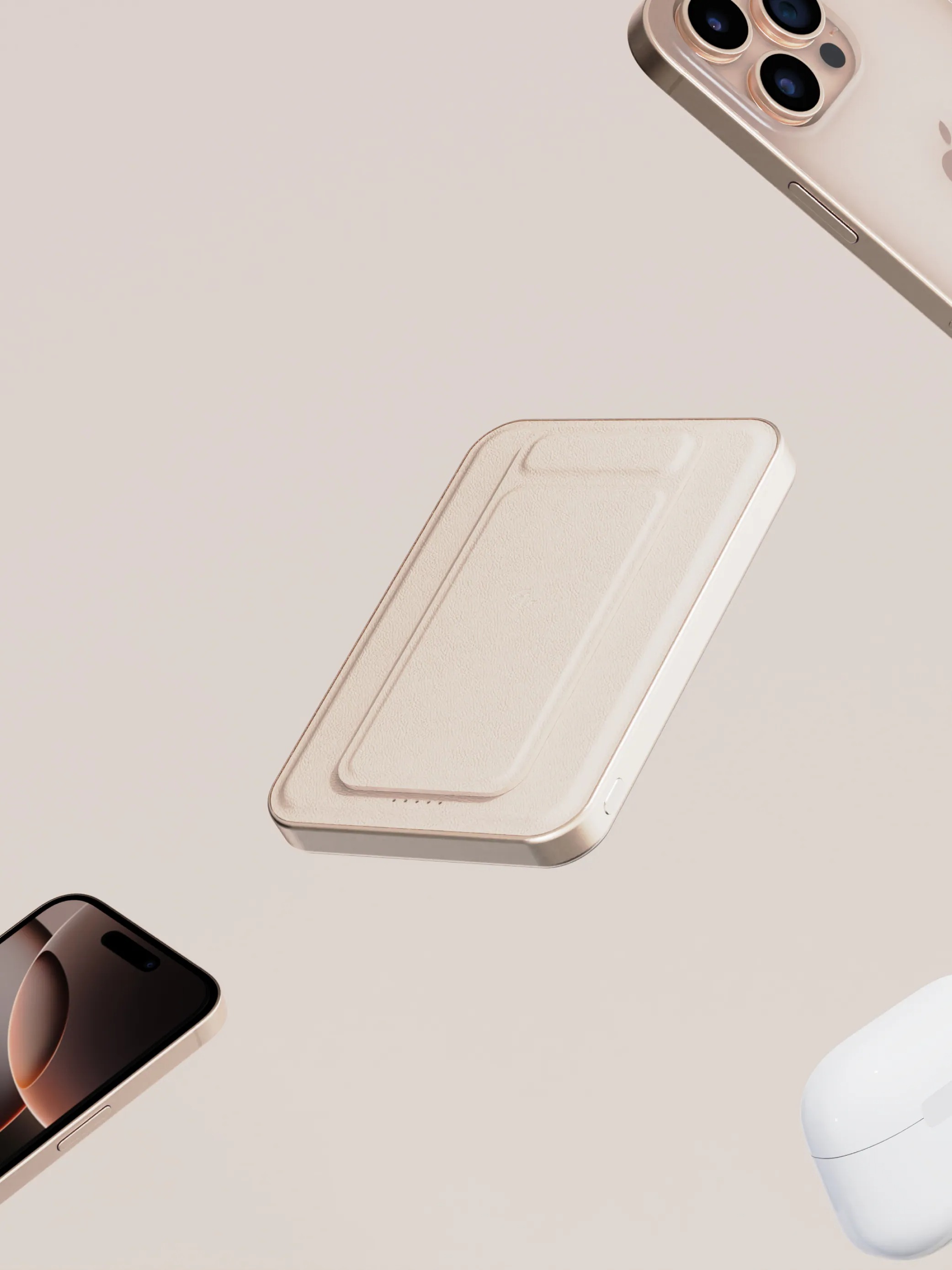 Allite｜ 超薄充Qi2 磁吸支架行動電源5000mAh