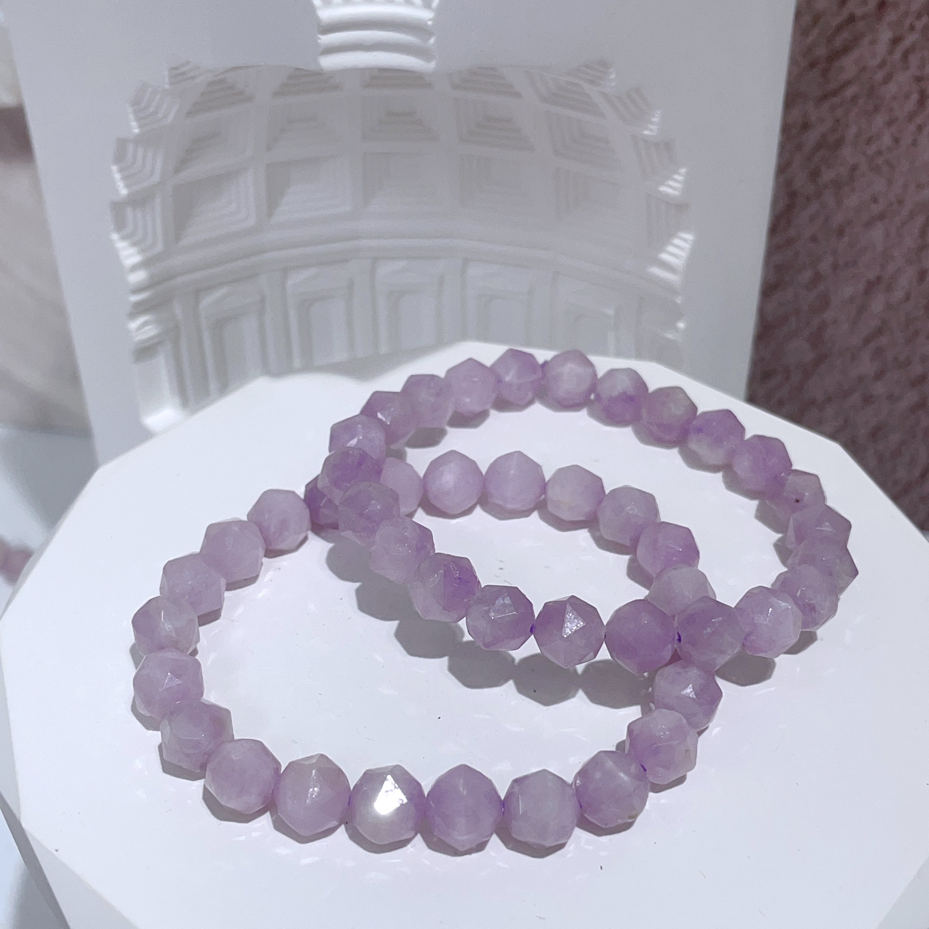 紫鋰輝鑽切手串 7mm