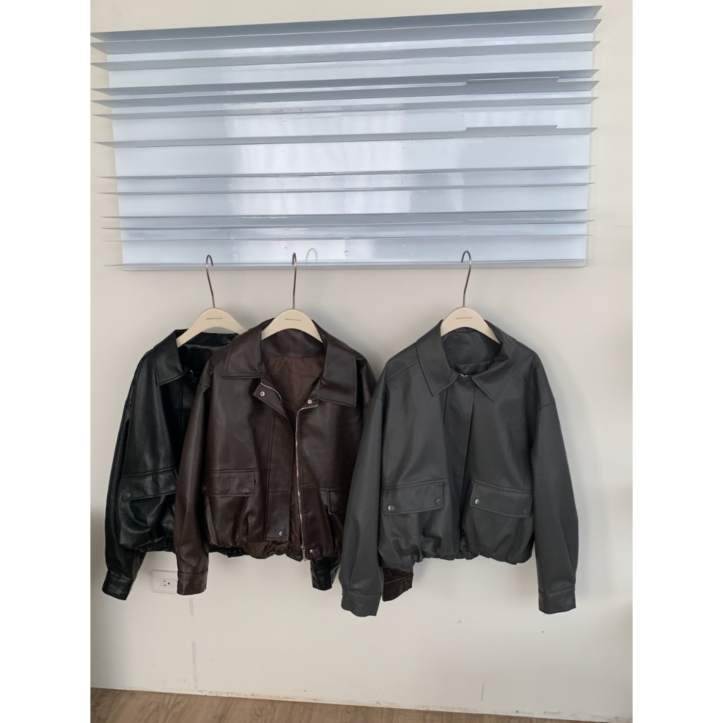 【imfine】本季必收 第一件翻領皮外 #6387