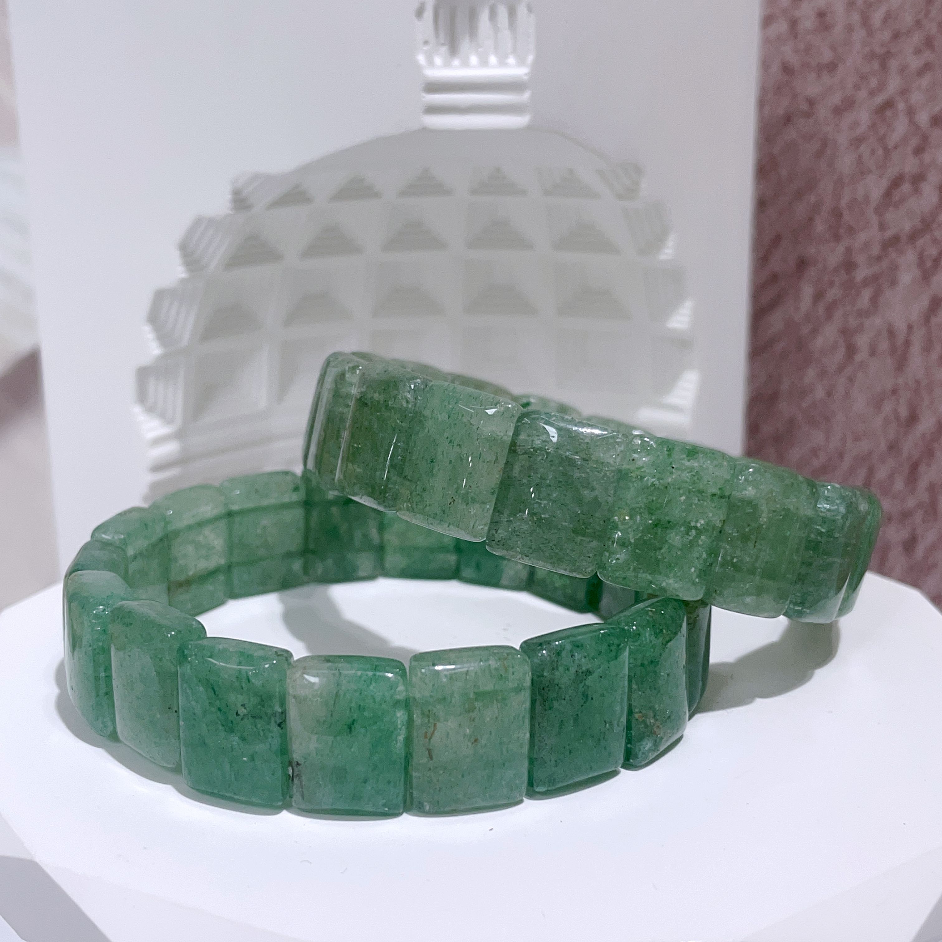 綠草莓晶手排 15+mm