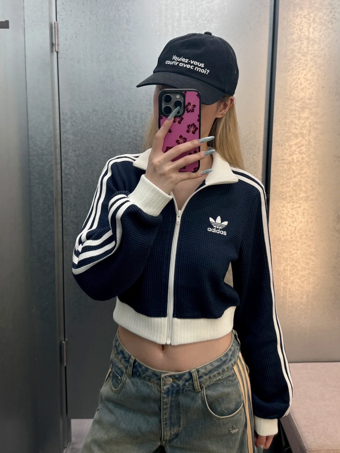ADIDAS TRACK TOP SS25 CROP 立領針織 短版外套 2色