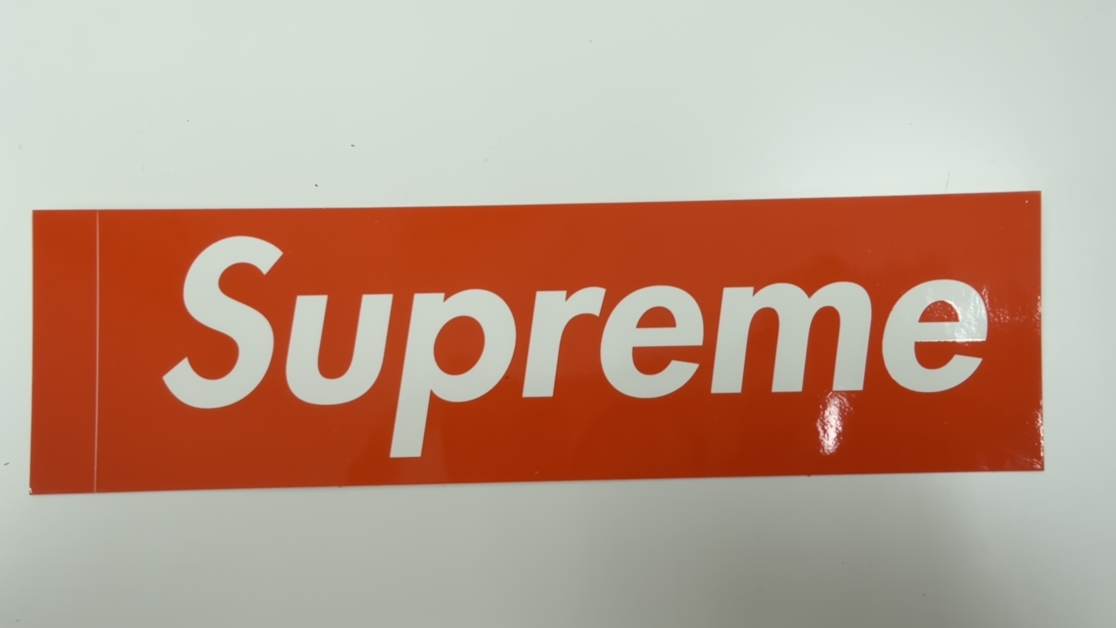 Supreme orange  box sticker 18