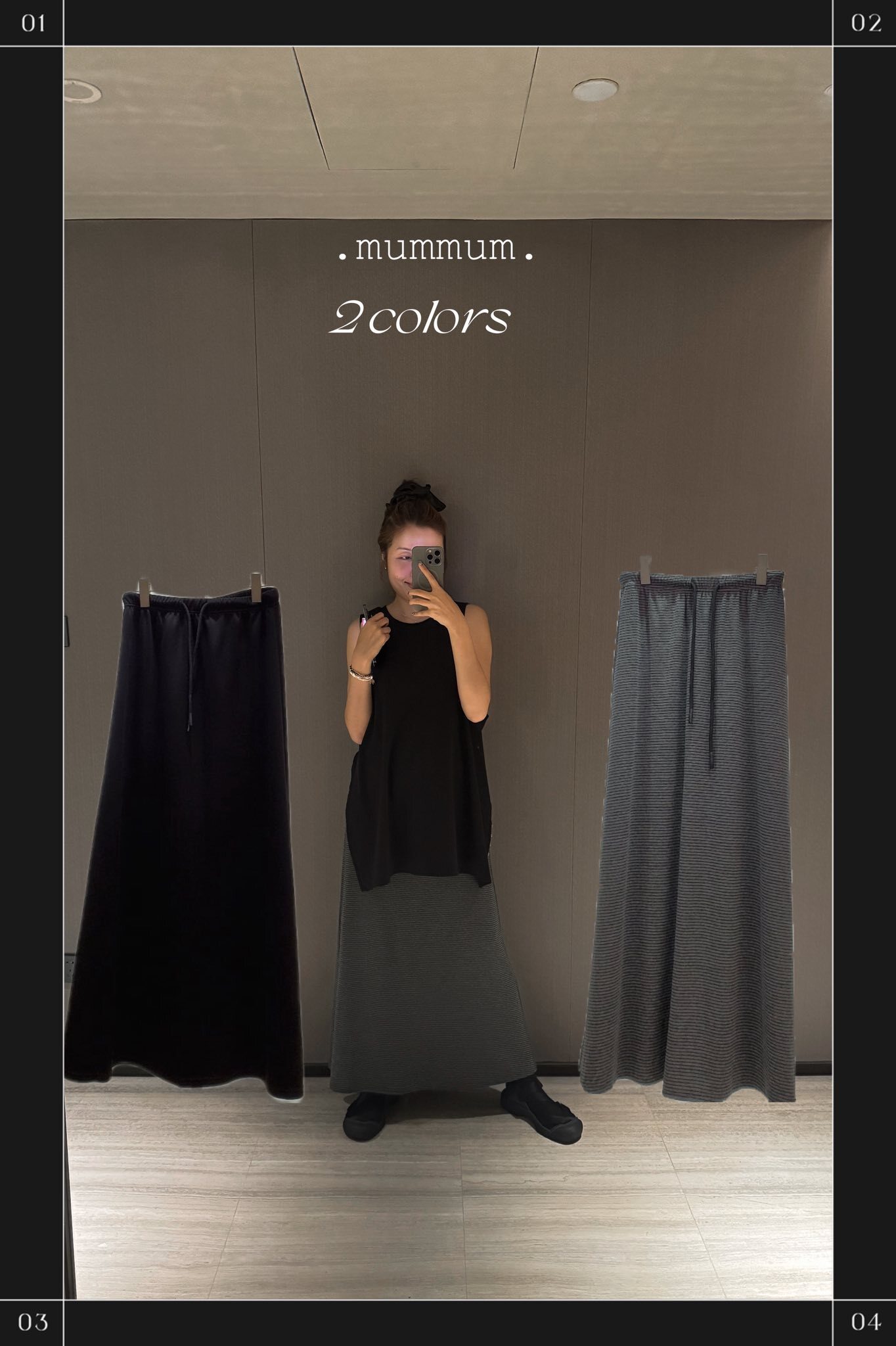 03550a/線條休閒裙/26-44W'42-45H'36.5L'