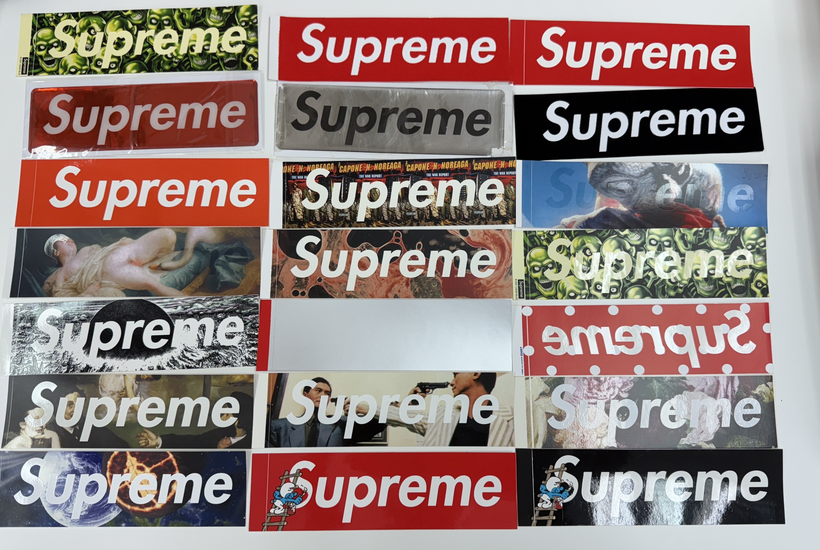 Supreme box sticker 隨機組合