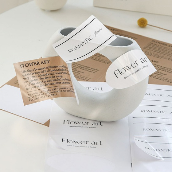 【台灣現貨速發】英文包裝貼紙 花束禮品貼紙｜情人節  裝飾貼紙 鮮花包裝貼紙 防水貼紙 情人節花束