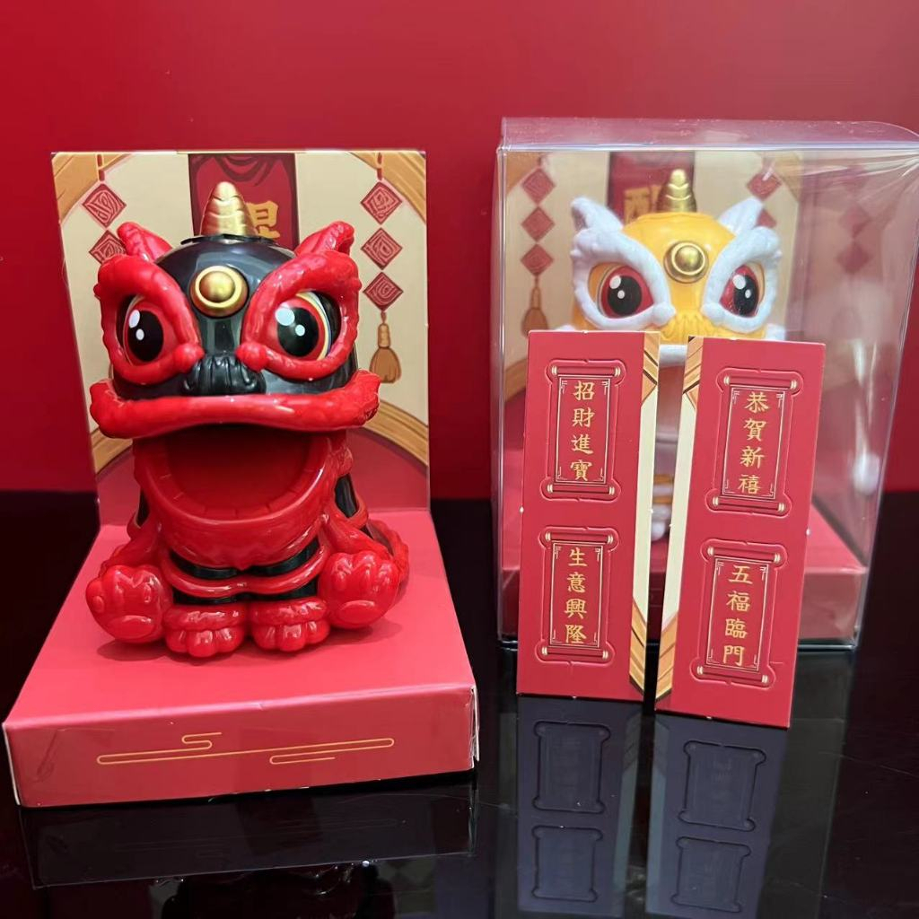 【台灣現貨速發】太陽能 舞狮舞獅 家居 汽車 擺件 點頭 狮子 禮品 ｜9*9*12｜