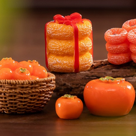 【台灣現貨速發】柿柿如意 橘红色柿子 公仔 ｜招財擺件 裝飾 貓 開運 招財