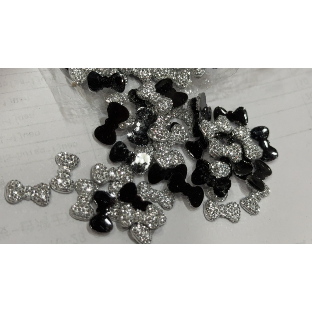 【台灣現貨速發--0.8元起‘’材料王批發‘’蝴蝶結/蝴蝶花--指甲貼片 手工材料